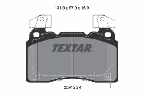 Textar Front Brake Pads Set For Cadillac Chevrolet Opel Tesla Vauxhall Cts Insig
