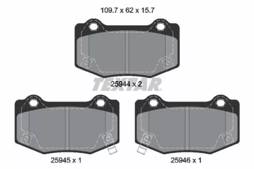 Textar Rear Brake Pads Set For Cadillac Chevrolet Ats Camaro Corvette