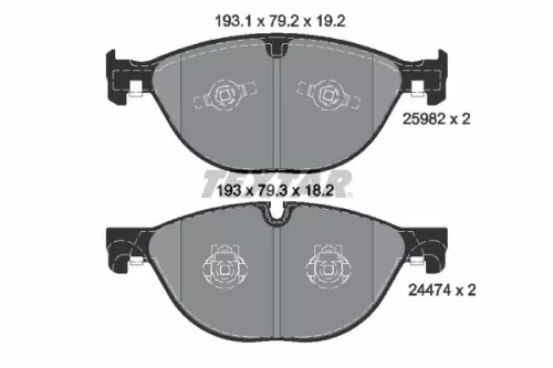 Textar Front Brake Pads Set For Jaguar F-type