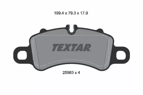 Textar Front Brake Pads Set For Porsche 911