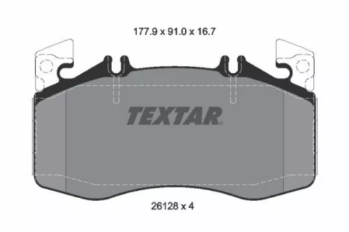 Textar Front Brake Pads Set For Mercedes A-class Cla Gla