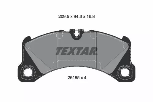 Textar Front Brake Pads Set For Porsche Macan Panamera
