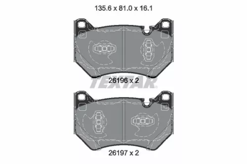 Textar Front Brake Pads Set For Audi Audi Q5 Q5l