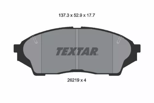 Textar Front Brake Pads Set For Toyota Chaser Cresta