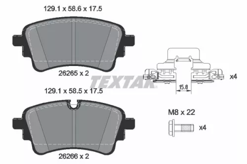 Textar Front Or Rear Brake Pads Set For Audi Audi A4 A5 A6 A6 Allroad A7 Q5 Q5l