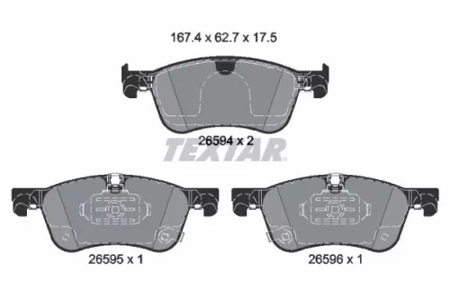 Textar Front Brake Pads Set For Alpine Dacia Mercedes Nissan Renault 5 A290 Aust