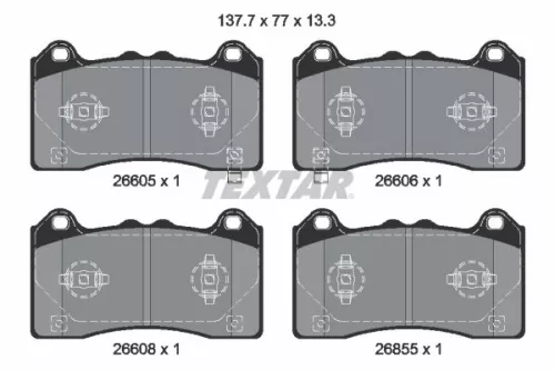 Textar Front Brake Pads Set For Ford Ford (Changan) Ford Usa Focus Mustang Mach-