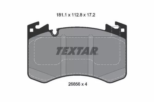 Textar Front Brake Pads Set For Land Rover Range Rover Range Rover Sport