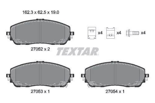 Textar Front Brake Pads Set For Toyota C-hr