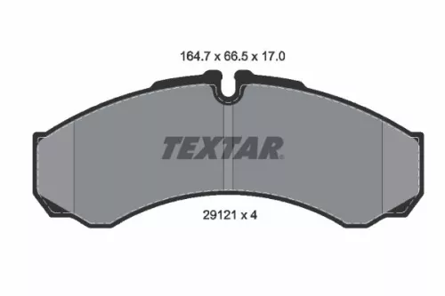 TEXTAR TEXTAR 2912111 Textar Front Or Rear Brake Pads Set For Iveco Optare Renault Alero Daily Mascott 