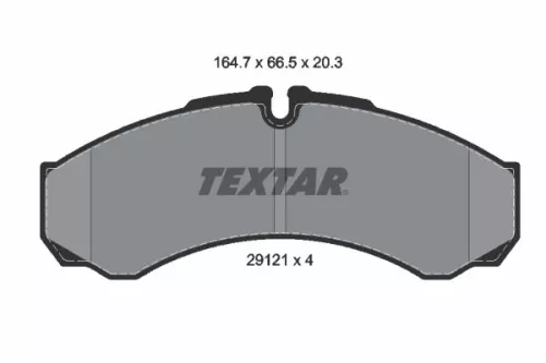 TEXTAR TEXTAR 2912112 Textar Front Or Rear Brake Pads Set For Iveco Renault Trucks Daily Mascott 