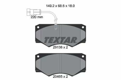 Textar Front Brake Pads Set For Iveco Optare Alero Daily