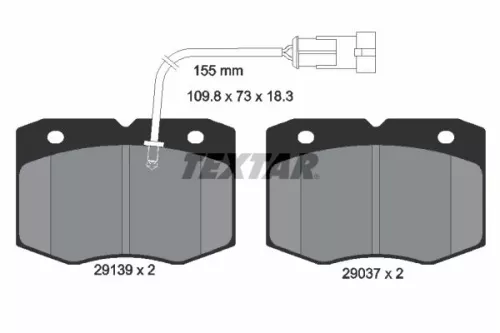 Textar Front Brake Pads Set For Iveco Daily
