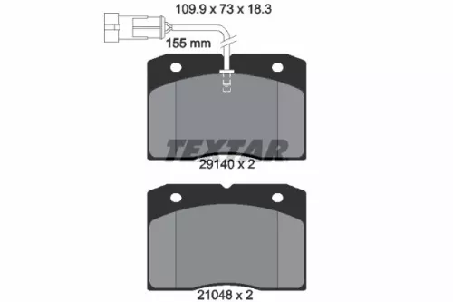 Textar Front Brake Pads Set For Iveco Daily