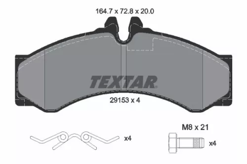 Textar Front Or Rear Brake Pads Set For Mercedes Multicar Vw Fumo Lt 28-46 Sprin