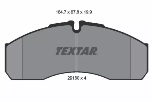 Textar Front Brake Pads Set For Iveco Nissan Renault Renault Trucks Atleon Cabst