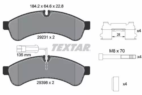 Textar Rear Brake Pads Set For Nissan Renault Trucks D Nt500