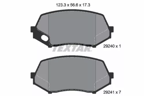 Textar Front Or Rear Brake Pads Set For Fuso (Mitsubishi) Mitsubishi Canter (Fb7