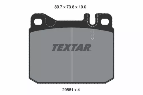 Textar Front Or Rear Brake Pads Set For Mercedes Unimog