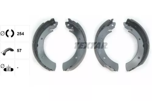 TEXTAR TEXTAR 91015700 Textar Rear Brake Shoe Set For Daewoo Ford Hyundai Nissan Opel Renault Ssangyong 