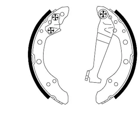 Textar Rear Brake Shoe Set For Audi Chery Vw Vw (Svw) 100 50 80 90 Coupe Fengyun