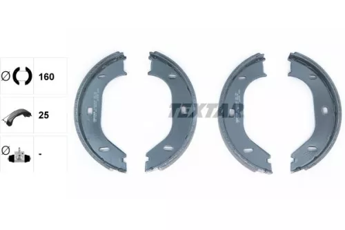 TEXTAR TEXTAR 91020200 Brake Shoe Set, parking brake 