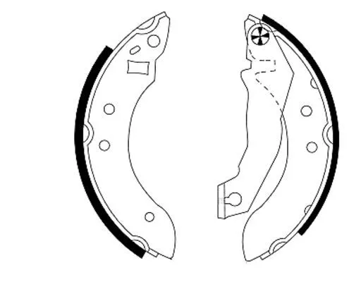 Textar Rear Brake Shoe Set For Ford Escort Orion