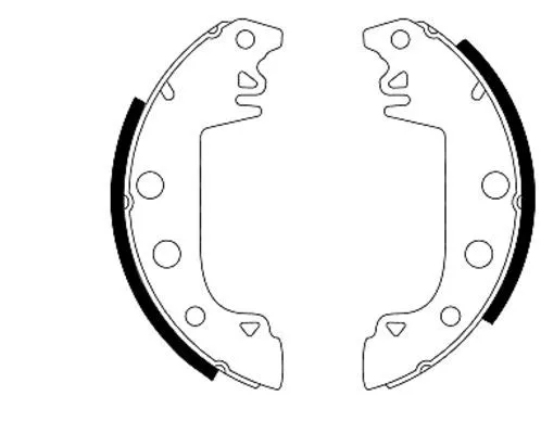 Textar Rear Brake Shoe Set For Alfa Romeo Aro Dacia Renault 10 240-244 33 Espace