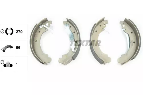 TEXTAR TEXTAR 91028900 Textar Rear Brake Shoe Set For Vw Lt 28-35 Lt 40-55 