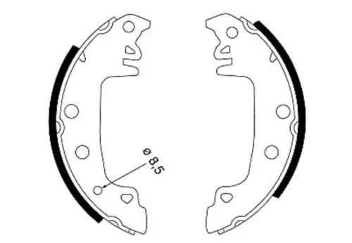Textar Rear Brake Shoe Set For Citroën Dacia Peugeot 204 305 C15 Solenza Superno