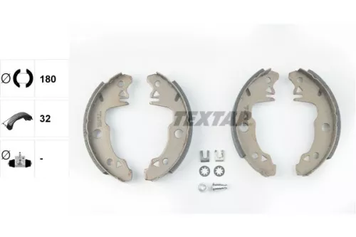 TEXTAR TEXTAR 91029400 Textar Rear Brake Shoe Set For Citroën Peugeot Renault Talbot 104 4 5 Lna Samba  