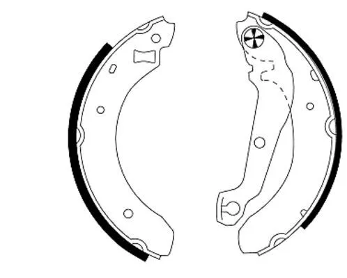 Textar Rear Brake Shoe Set For Ford Tvr S Sierra
