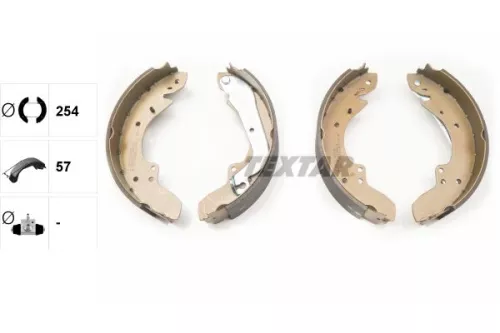 TEXTAR TEXTAR 91030600 Textar Rear Brake Shoe Set For Alfa Romeo Auverland Citroën Fiat Peugeot Talbot  