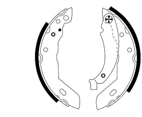 Textar Rear Brake Shoe Set For Citroën Dallas Peugeot 205 306 309 Ax Fun Xsara Z