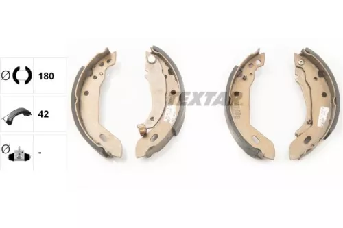 Textar Rear Brake Shoe Set For Peugeot Renault 11 18 19 205 309 9 Clio Fuego Rap