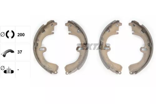 TEXTAR TEXTAR 91032500 Textar Front Rear Brake Shoe Set For Toyota Caldina Camry Carina Carina E Carina 
