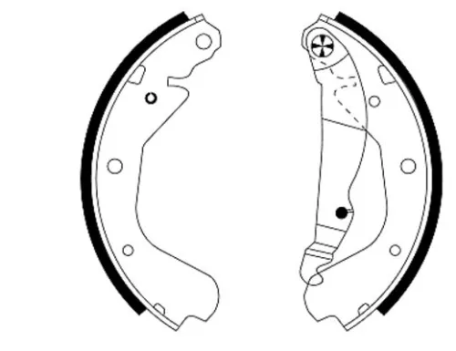 Textar Rear Brake Shoe Set For Opel Vauxhall Astra Corsa Kadett Nova Novavan