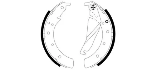 Textar Rear Brake Shoe Set For Bmw 5