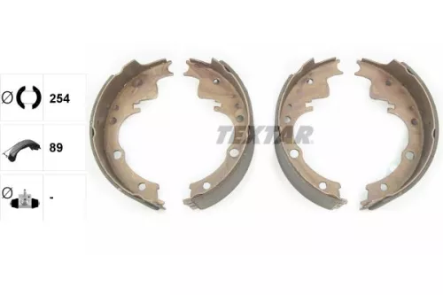 TEXTAR TEXTAR 91033600 Textar Rear Brake Shoe Set For Iveco Daily 