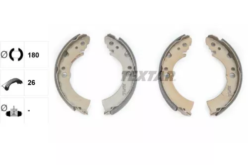 TEXTAR TEXTAR 91034200 Textar Rear Brake Shoe Set For Nissan Figaro Micra Pao 