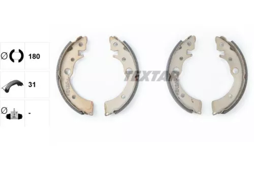 TEXTAR TEXTAR 91034700 Textar Rear Brake Shoe Set For Honda Rover 200 Civic Crx Integra 