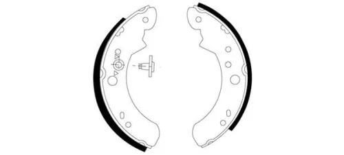 Textar Rear Brake Shoe Set For Ford P 100 Transit