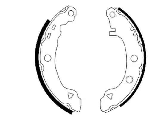 Textar Rear Brake Shoe Set For Citroën Renault 19 Ax Express Rapid