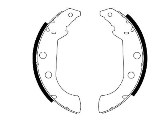 Textar Rear Brake Shoe Set For Citroën Peugeot 405 Zx