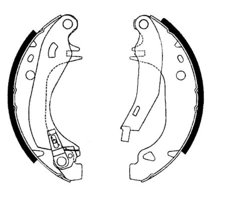 Textar Rear Brake Shoe Set For Citroën Dallas Peugeot 106 106 Van 205 309 Ax Fun
