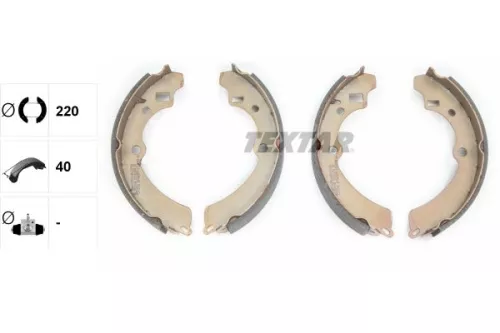 TEXTAR TEXTAR 91041200 Textar Rear Brake Shoe Set For Chevrolet Holden Santana Suzuki Drover Samurai Si 