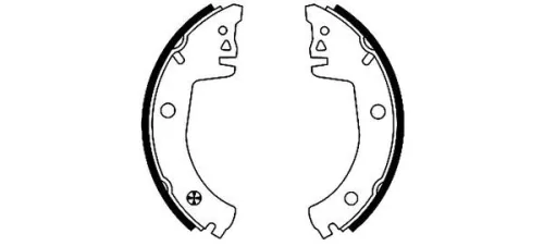 Textar Rear Brake Shoe Set For Skoda Favorit