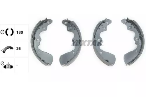 TEXTAR TEXTAR 91042600 Textar Rear Brake Shoe Set For Chevrolet Geo Holden Suzuki Barina Metro Swift 