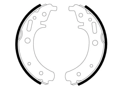 Textar Front Brake Shoe Set For Trabant P 601