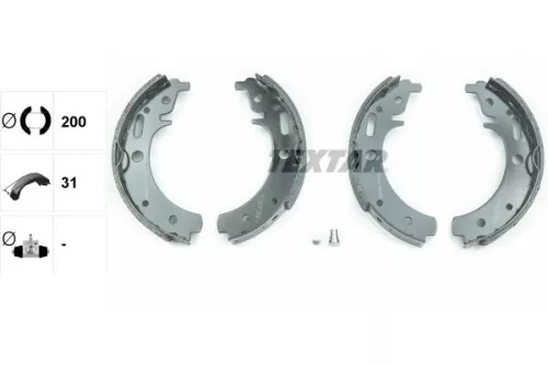 TEXTAR TEXTAR 91043000 Textar Front Brake Shoe Set For Trabant P 601 